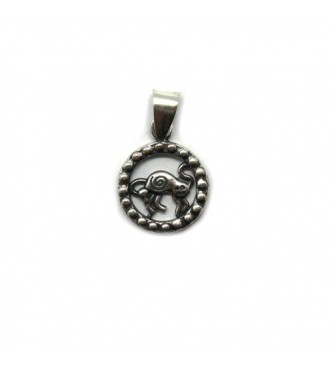 PE001344 Genuine sterling silver pendant charm solid hallmarked 925 zodiac sign Taurus